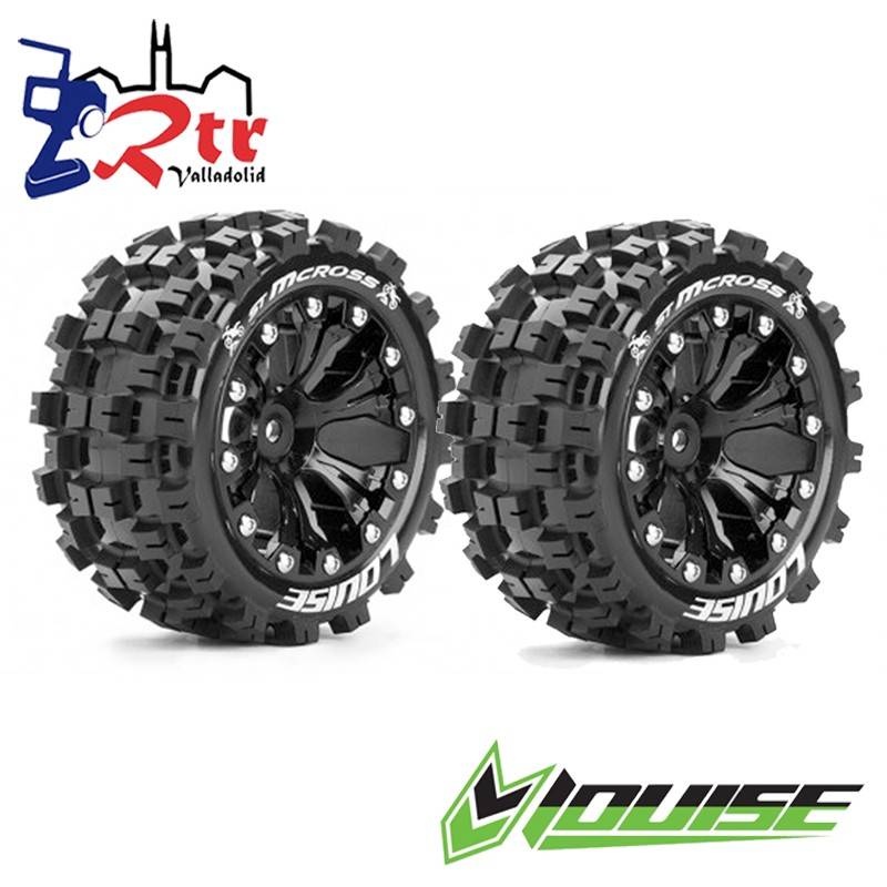 Ruedas 12mm Truggy 1/10 Louise ST-MCROSS 0 Outset Pegadas Rellenas