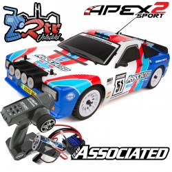 Rally Car Apex2 Sport A550 RTR Team Asociated Escobillas...