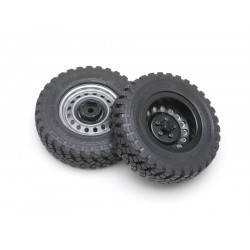 Llantas BoomRacing Classic Steelie Reversible 1.9 traseras XT504 2 Unidades Blancas