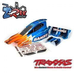 Carrocería Cuerpo BodyShell Traxxas Bandit Anaranjado con alerón TRA2450T