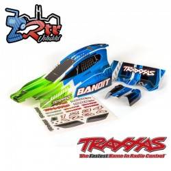 Carrocería Cuerpo BodyShell Traxxas Bandit Verde con alerón TRA2450X