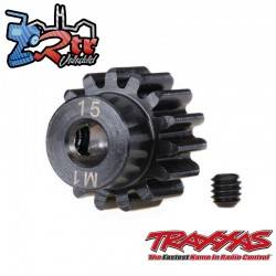 Piñón Traxxas 15T Dientes Mod 1 reforzado Eje 5mm TRA6487R