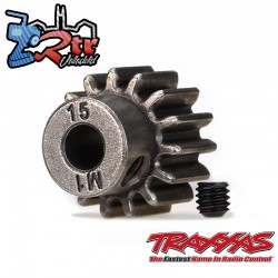 Piñon Traxxas 15T Dientes Mod 1 Eje 5mm TRA6487X