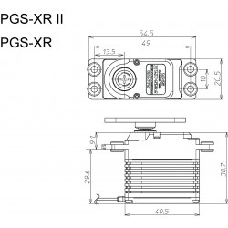 Sanwa PGS-XR2 SXR Response (0.09s/17.3kg/7.4V) Brushless Servo