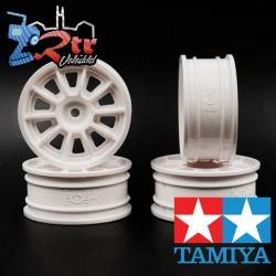Llantas para 24mm TH 10 radios 0 Outset Blancas 4 Unidades Tamiya 22067