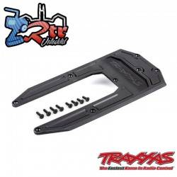 Placa protectora, chasis, negro Traxxas Sledge® TRA9623