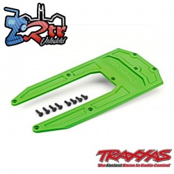Placa protectora, chasis, verde Traxxas Sledge® TRA9623G