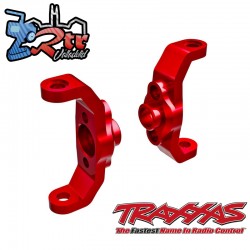 Bloques de ruedas, aluminio 6061-T6 anodizado en rojo Traxxas TRX-4M TRA9733-RED