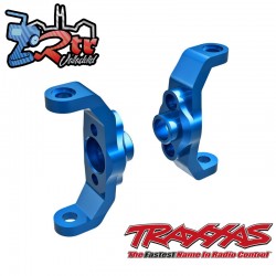 Bloques de ruedas, aluminio 6061-T6 anodizado en azul Traxxas TRX-4M TRX9733-BLUE
