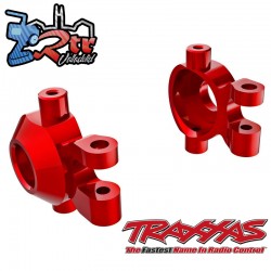 Bloques de dirección aluminio 6061-T6 Rojo Traxxas TRX-4M TRA9737-RED