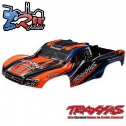 Carrocería TRAXXAS Slash® 4X4 naranja pintada, calcomanías aplicadas TRA5850X