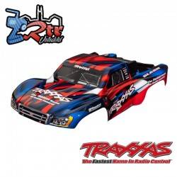 Carrocería TRAXXAS Slash® 2WD pintado rojo y azul pegatinas aplicadas TRA5851R