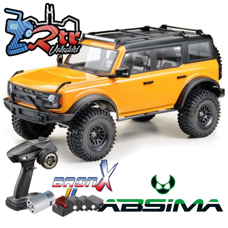 Absima BronX Crawler 1/8 4x4 CR1.8 Pro 6 Canales Luces RTR Amarillo