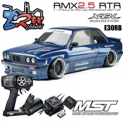 MST RMX 2.5 2WD 1/10 Drift Car RTR - Brushless 2.4G / Body E30RB (BMW M3) - Azul
