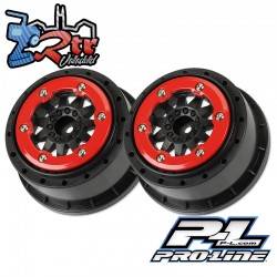 Llantas Negras/Rojas 2.2"/3.0" Proline ProTrac F-11 12mm Delanteras/Traseras 4wd Beadlock PR2785-03