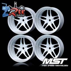 Llantas MST Blancas MST Outset +11mm ( 4 Unidades) MST102062W