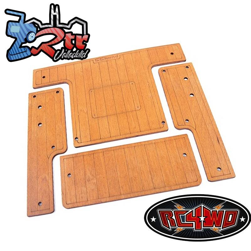 Cubierta de madera de caja de carga para RC4WD Gelande II 2015 Land Rover Defender D90 (Pick-Up)