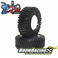 Ruedas Boom Racing TDP 97x33mm 1.9 compuesto Gekko Negro, con espumas
