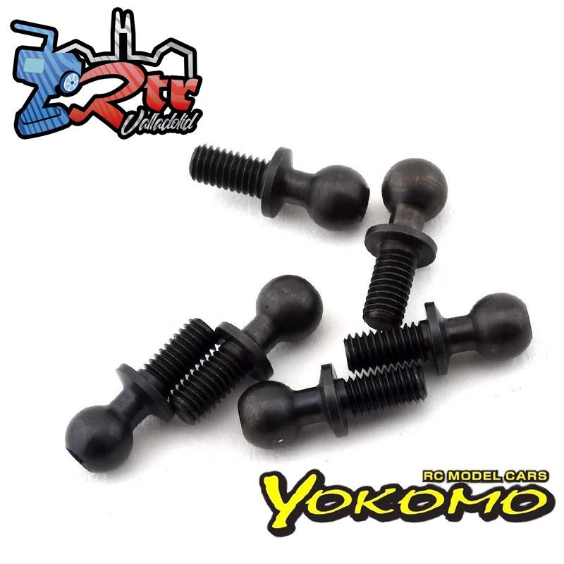 Bola de extremo de barra de 4,8 mm con casquillo hexagonal (tamaño M/13,0 mm · 6 uds.)