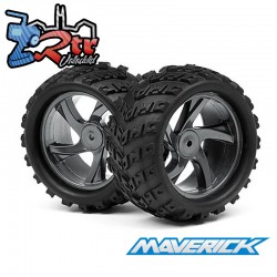Ruedas y Neumáticos de Monster Truck 1/18 ensambladas (Ion MT) Maverick MV150339