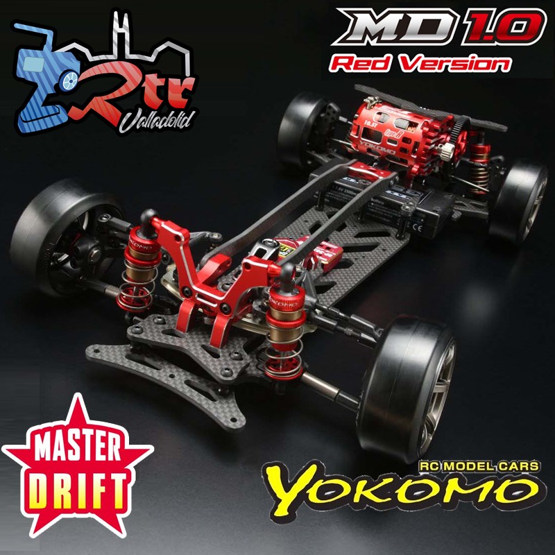 Yokomo Master Drift MD 1.0 Drift Kit Chasis Carbono 2wd 1/10 Rojo