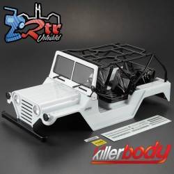 Carrocería KILLERBODY Pintada y recortada  WARRIOR Blanca 1/10 Para 313mm