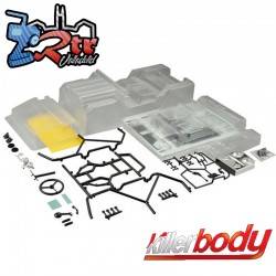 Carrocería recortada Killerbody WARRIOR transparente 1/10 Para 313mm