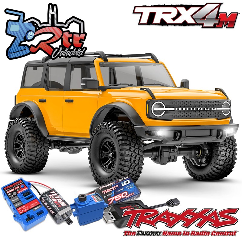 Traxxas TRX-4M 4wd 1/18 Scale & Trail Crawler Ford Bronco RTR Naranja