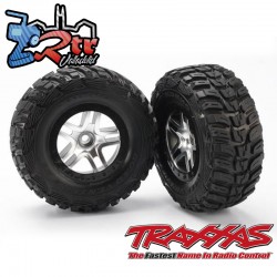 Neumáticos y ruedas ensamblados pegados 12mm SCT Split-Spoke neumáticos Kumho Delanteros Traxxas TRA5882