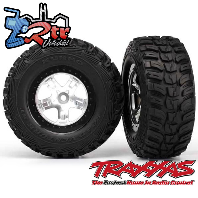 Neumáticos y ruedas ensamblados pegados 12mm SCT Split-Spoke neumáticos Kumho Traseros Traxxas TRA5880X