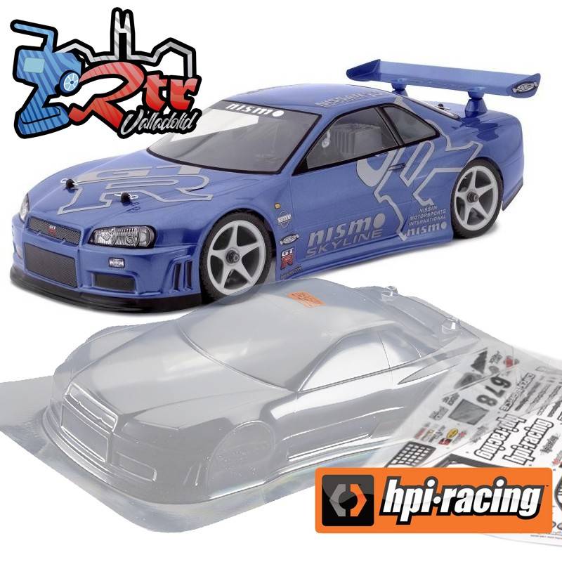 Carrocería Nissan Skyline r34 GT-R 190mm Transparente HPI-7327