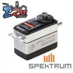 Servo Spektrum S6250 1/10 y 1/8 24,4kg 0.11S Digital HV High torque piñones metálicos Surface