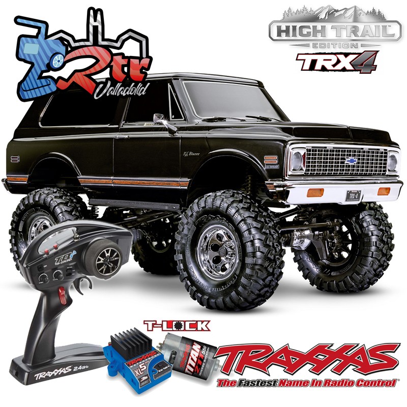 Traxxas TRX-4 4wd 1/10 Scale & Trail Crawler Chevrolet Blazer 1972 High Trail Negro