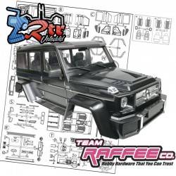 Carrocería TEAM RAFFE Mercedes Benz g-Class 4 puertas...