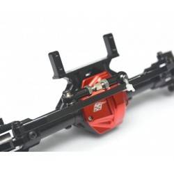 Eje delantero o trasero convertible de aluminio ensamblado completo Rojo BoomRacing BR233024R