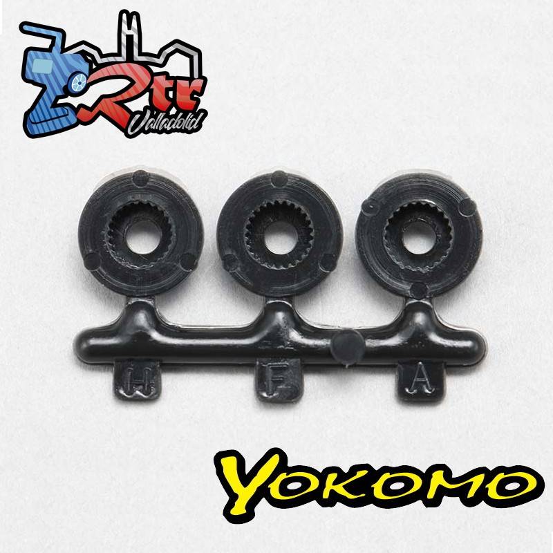 Engranajes de servo para brazo de servo tipo abrazadera de aluminio Yokomo YD-2ZX Sanwa/Ko/Futaba