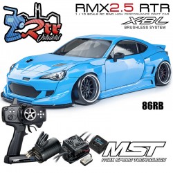 MST RMX 2.5 2WD 1/10 Drift Car RTR - Brushless 2.4G / 86RB  Toyota - Azul Brillante