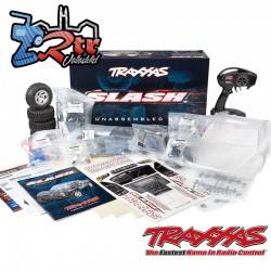 Traxxa Slash Short Course 2WD Escobillas Azul kit de montaje con electrónica