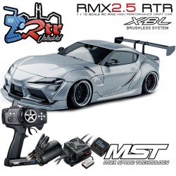 MST RMX 2.5 2WD 1/10 Drift Car RTR - Brushless 2.4G /  Toyota A90RB - Gris Metálico