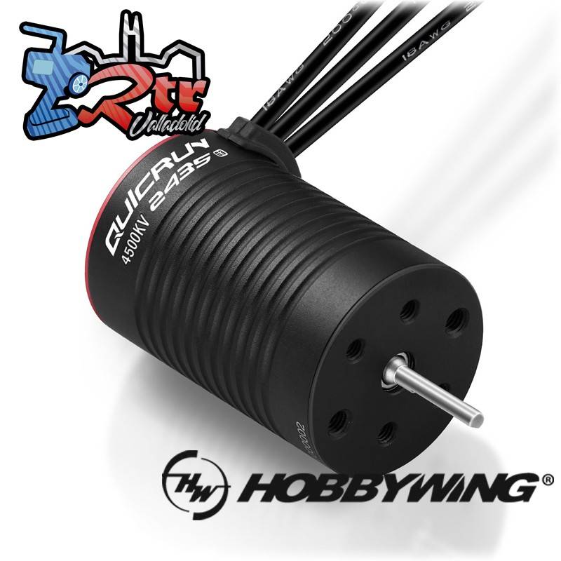 Motor Hobbywing Brushless QuicRun 2435SL 4500kV RED G3 SE Sin sensores eje 3.175mm 1/16