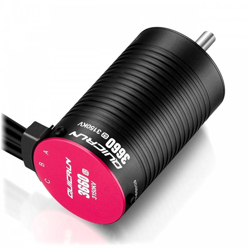 Motor Hobbywing Brushless QuicRun 3660SL G2 3150kV Sin sensores eje 5.0mm 1/10