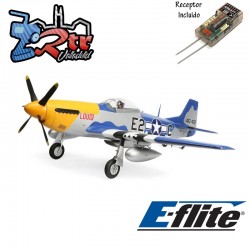 Avión P-51D Mustang 1.5m Smart BNF Basic with AS3X and SAFE Select EFL013550