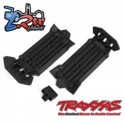 Placas protectoras delanteras y traseras con cojín de impacto de goma Traxxas TRA7844
