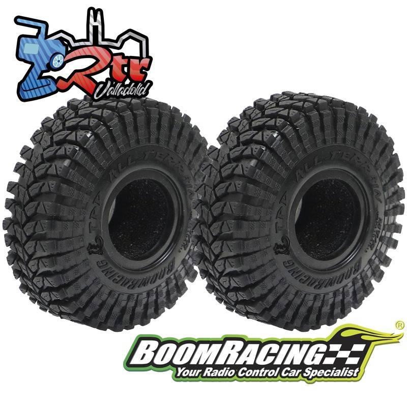 Ruedas BoomRacing TPD All-Terrain  1.0" GEKKO Rojo 59x18.7mm Open Cell Foams
