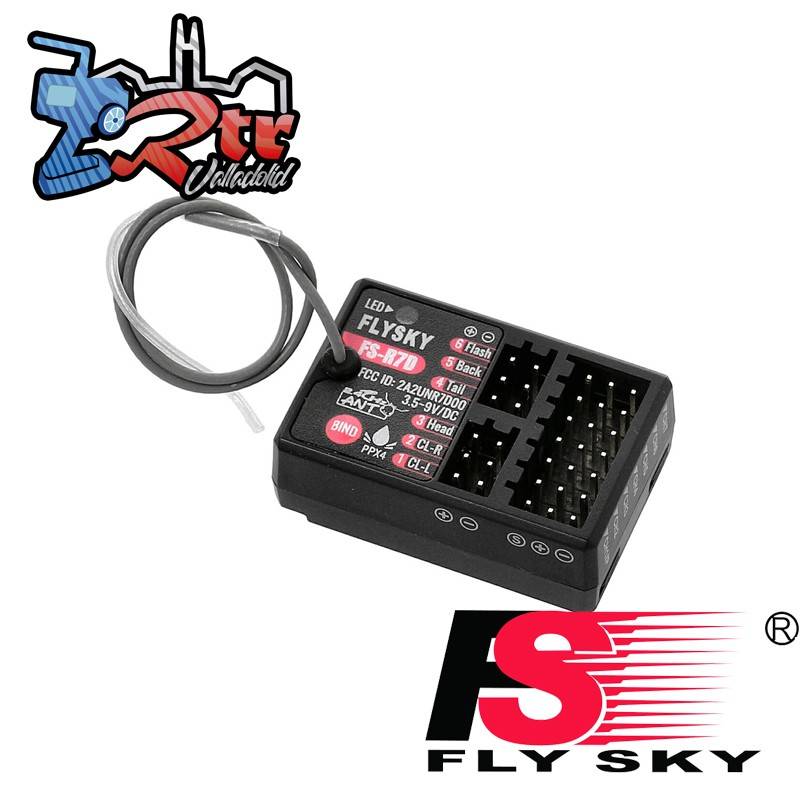 Receptor Flysky R7D ANT con controlador LED 7 Canales