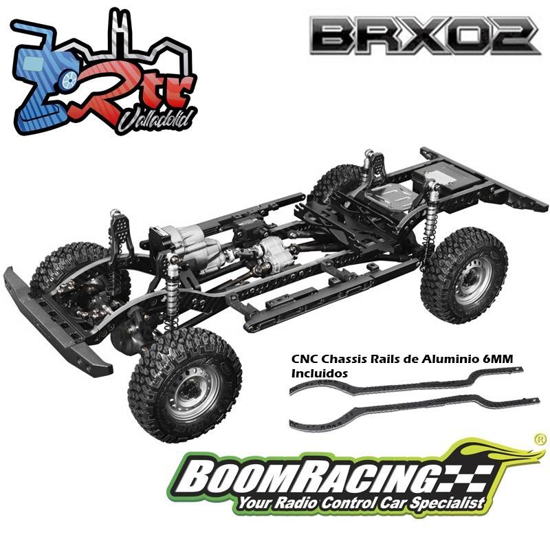 Chasis Boom Racing BRX02 1/10 4WD con 4 links para carroceria Team Raffee D110