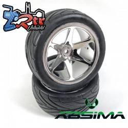 Juego Ruedas Buggy 6-Spoke/Street 1:10 12mm Delanteras Cromo 2500020