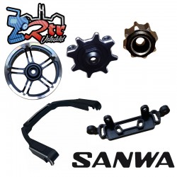 Sanwa M17 Juego de accesorios de aluminio Tuning completo