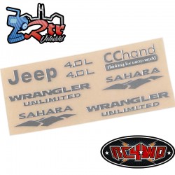 Emblemas Metálicos para Axial SCX10 Jeep Wrangler RC4WD VVV-C0176