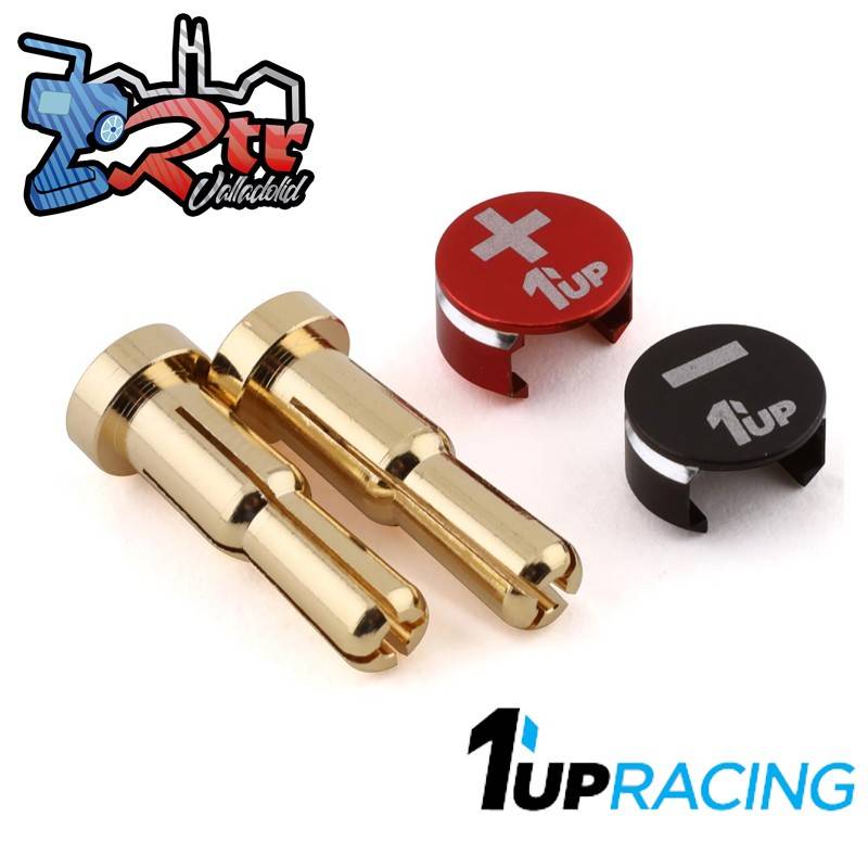 Conectores de bala, Bananas con disipador de calor Rojo y Negro 4/5mm Up 1 Racing